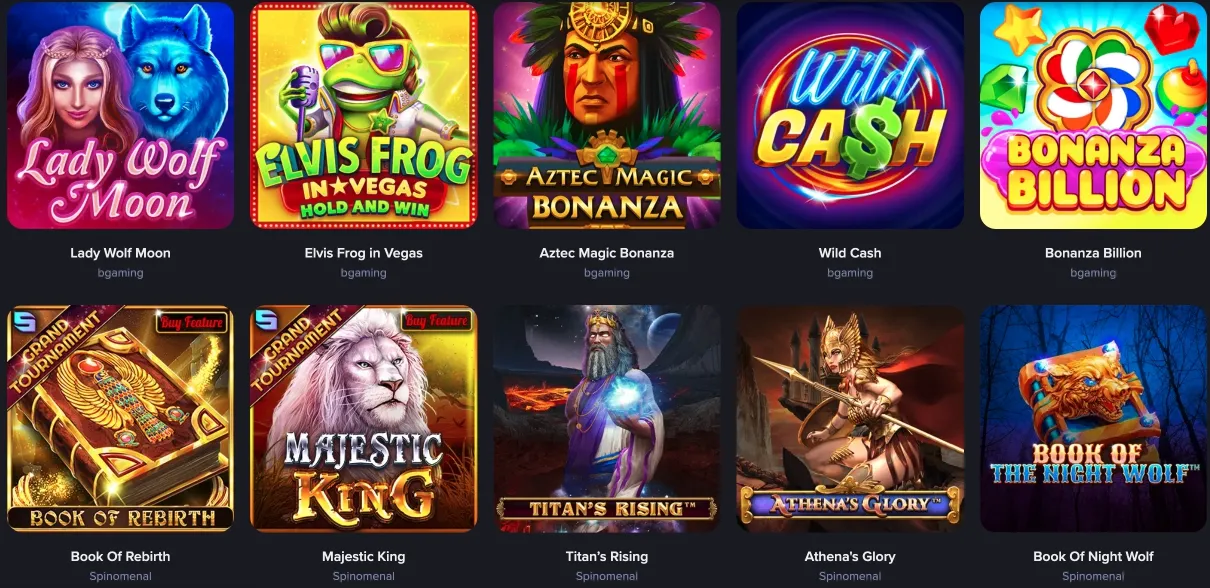 CasinoRex Spiele