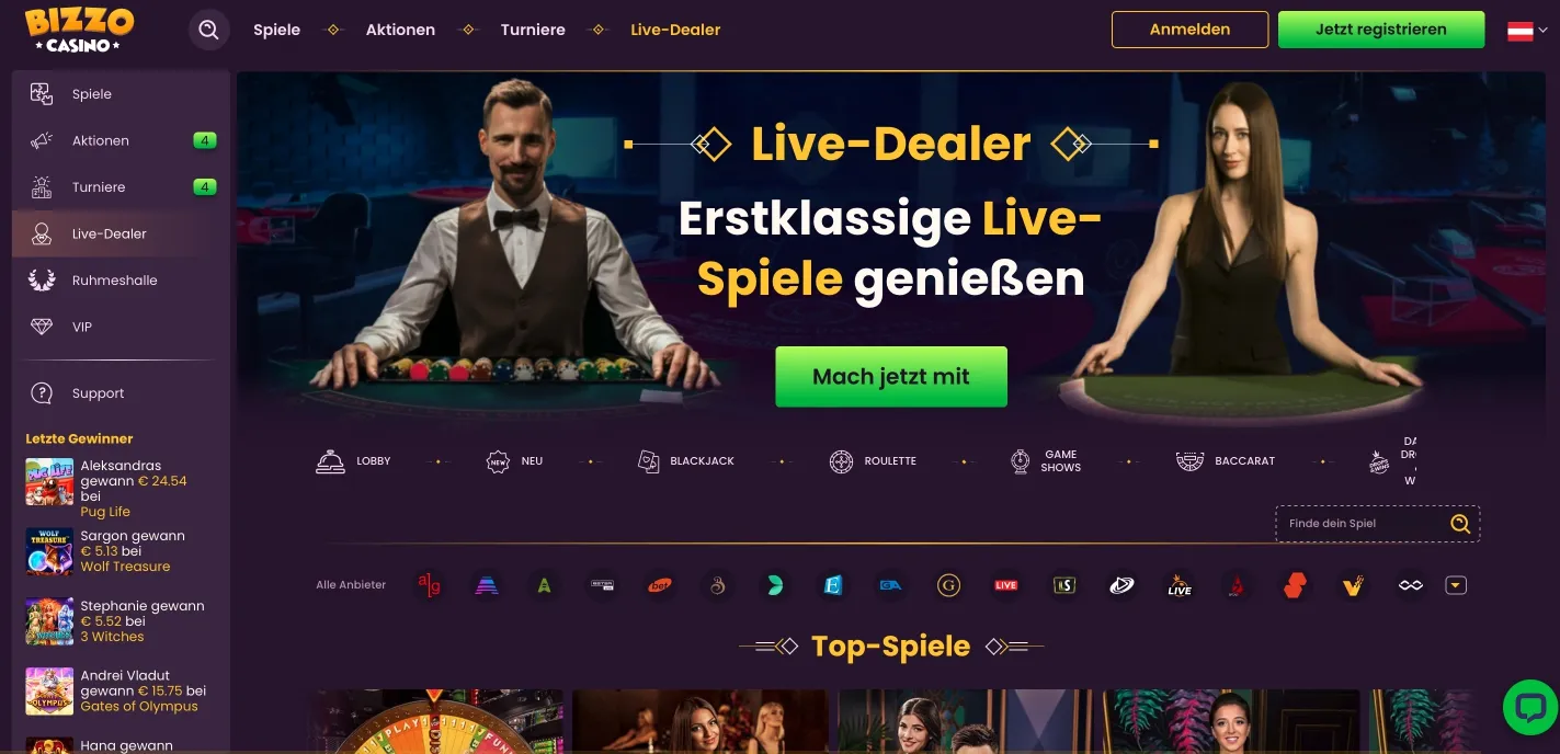Live dealer bizzo casino Live Dealer Bizzo Casino