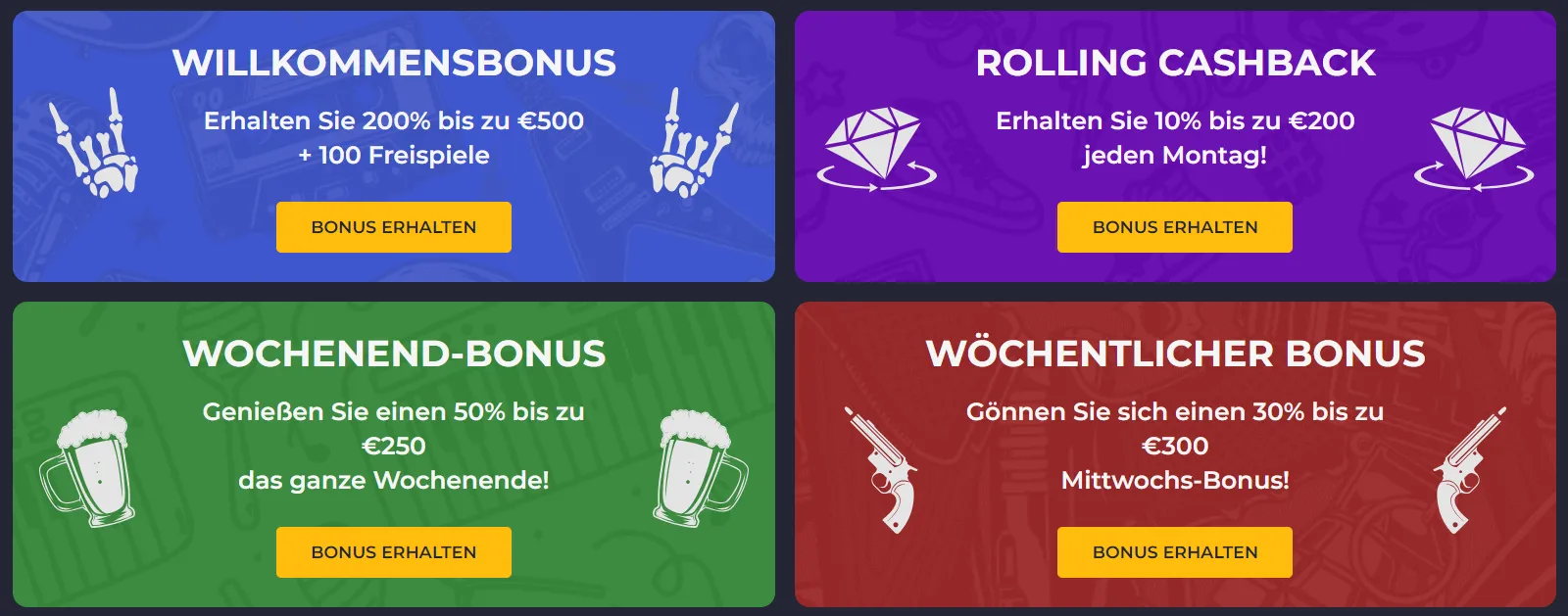 Rolling Slots Casino Bonusangebot