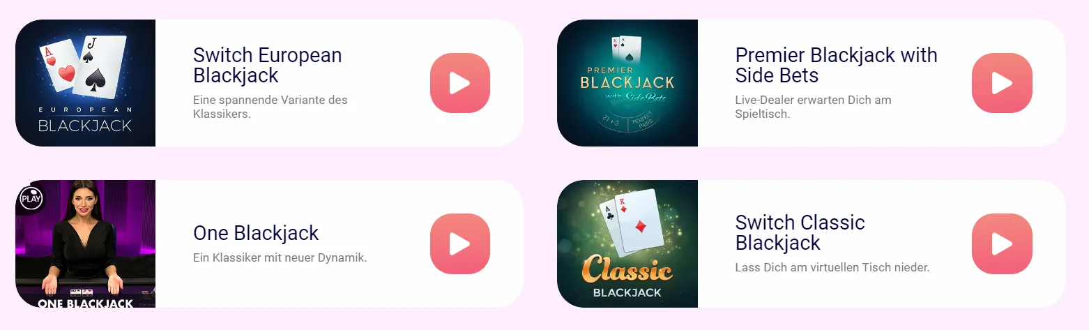 Spin Galaxy Casino Blackjack