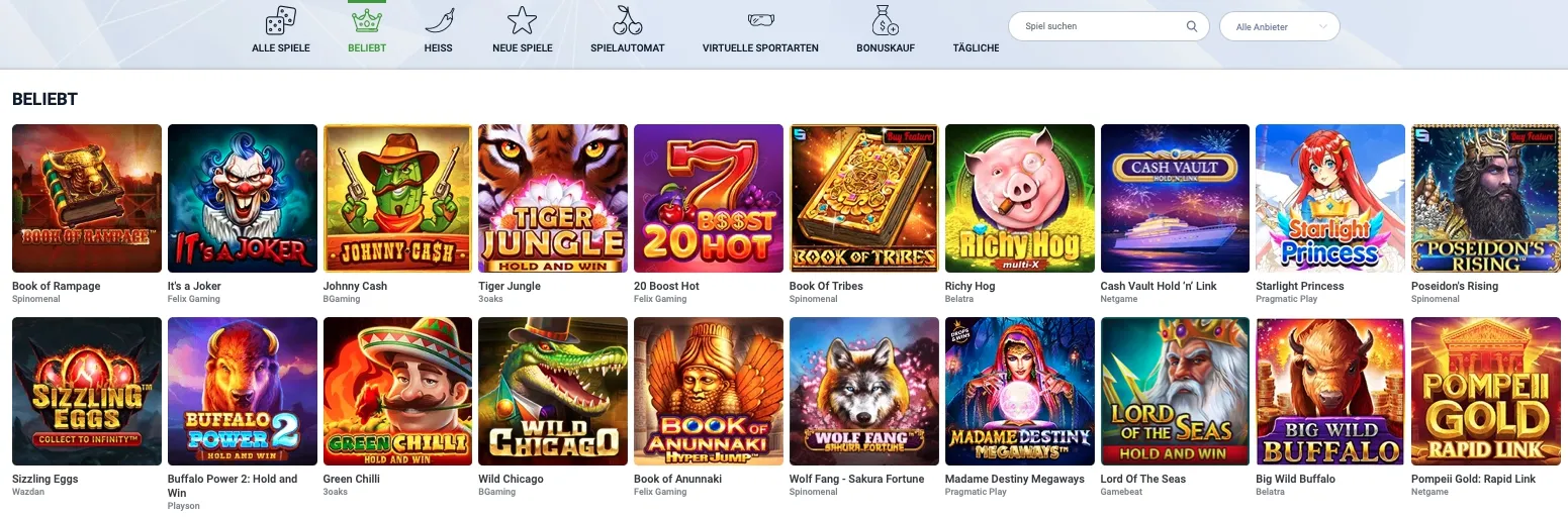 20Bet Casino Popular