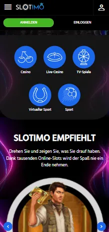 Slotimo Casino Mobile Version