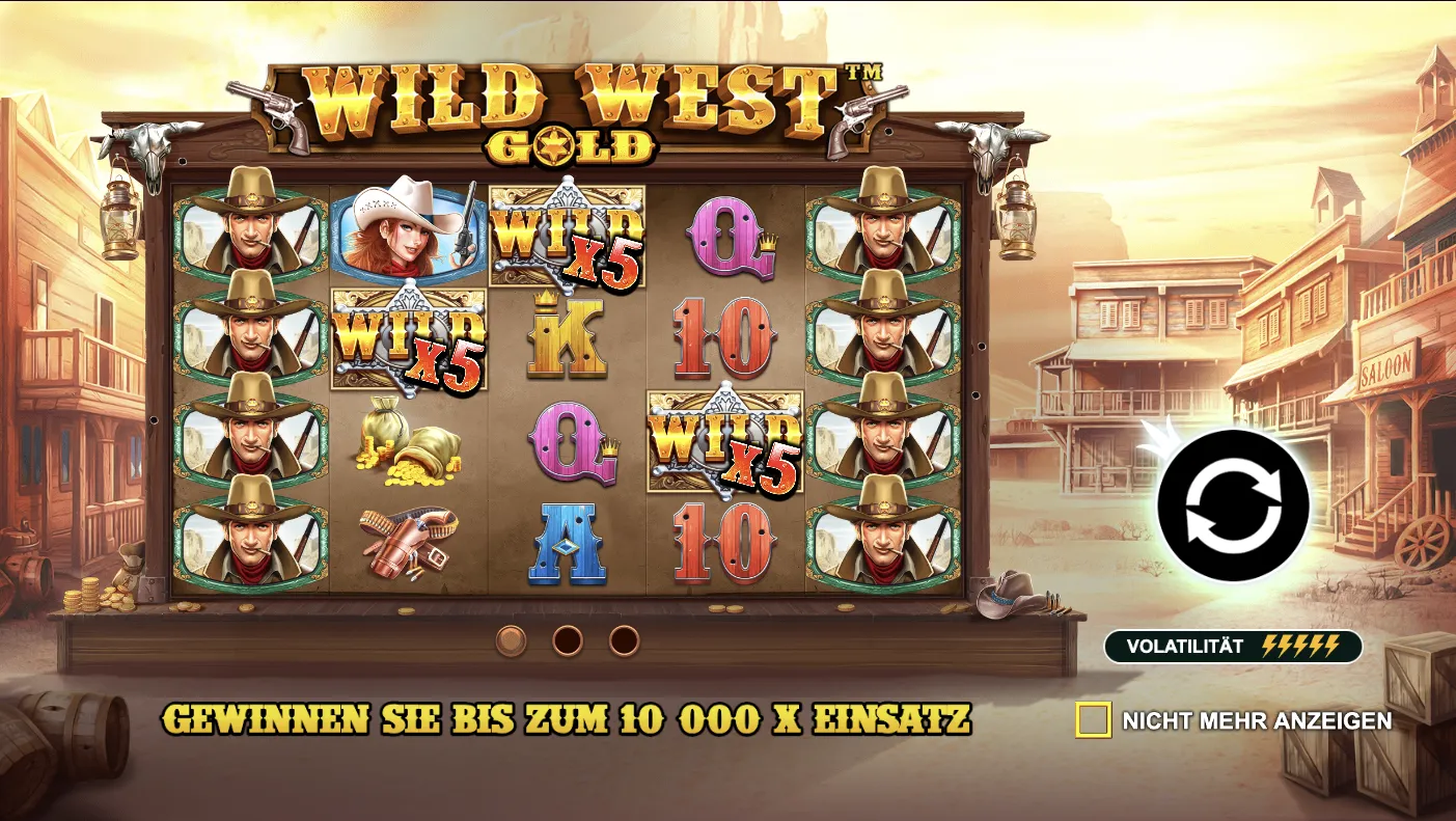 Wild West Gold Startsite Spiele