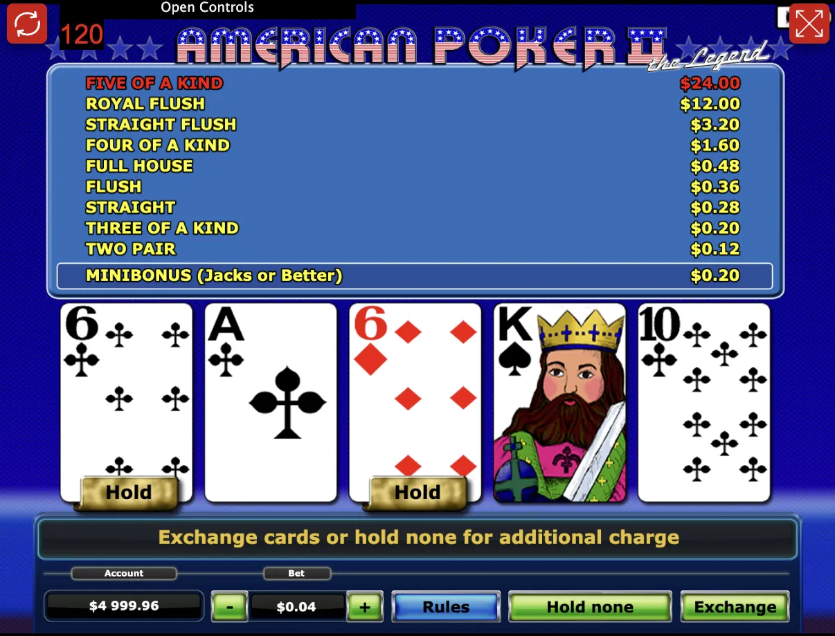 American Poker 2 Spiele