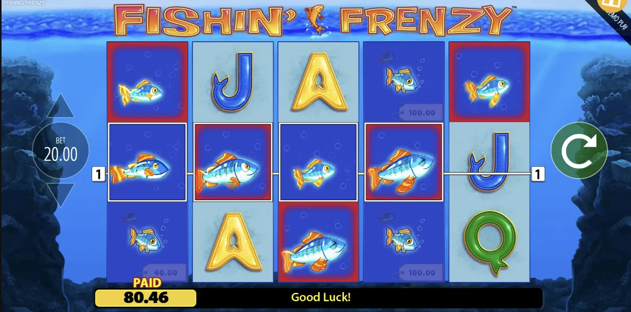 Fishin Frenzy Win