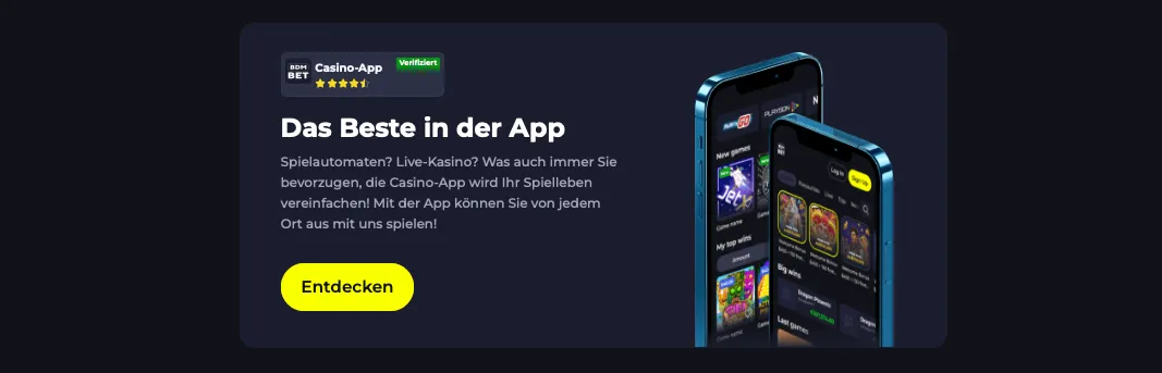 Wo finden Sie Informationen über die mobile BDM Bet Casino-App