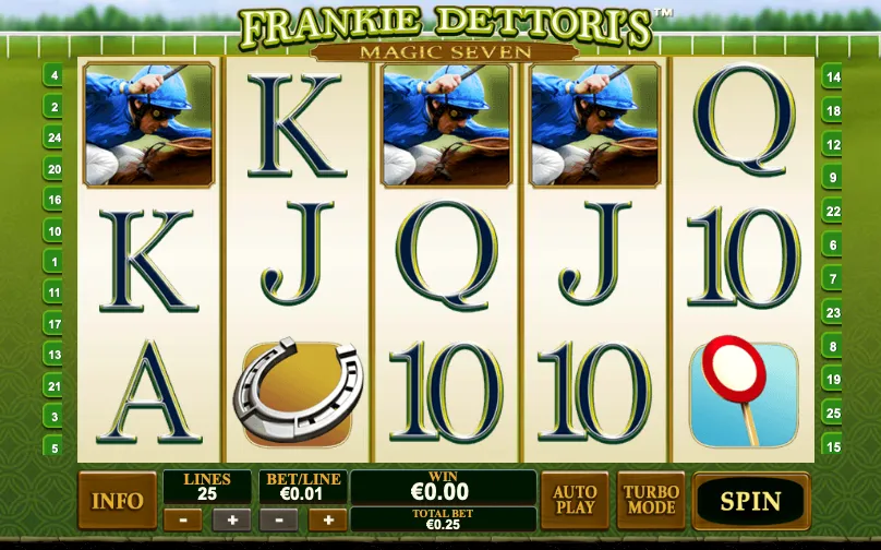 Frankie Dettori's Magic Seven Playtech Slot für australische Casinos