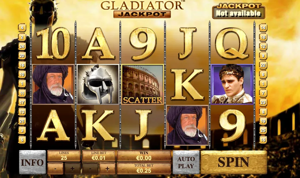 Gladiator Playtech Slot für australische Casinos