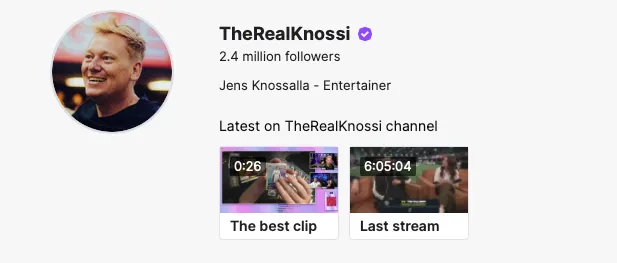 Casino Streamer Knossi