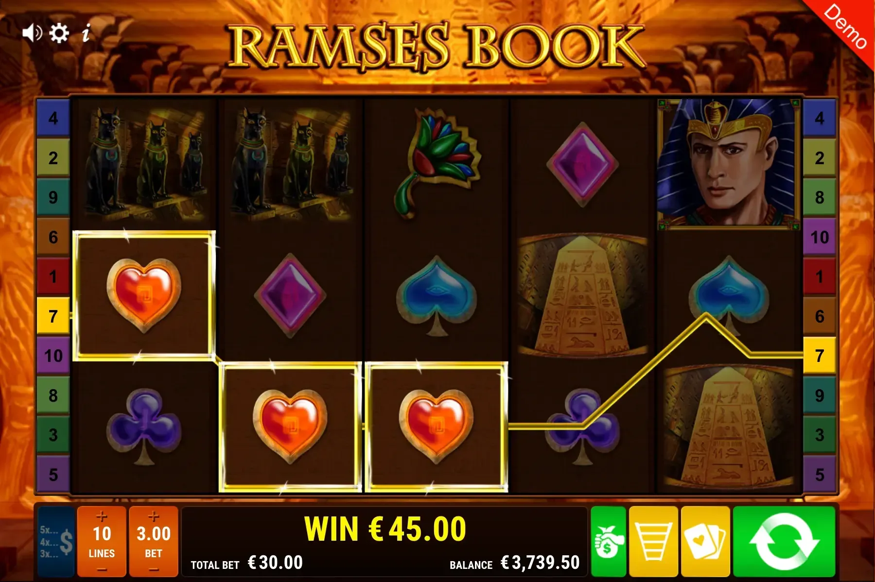 Ramses Book Spieldesign und Sound - Gold-Chip Test