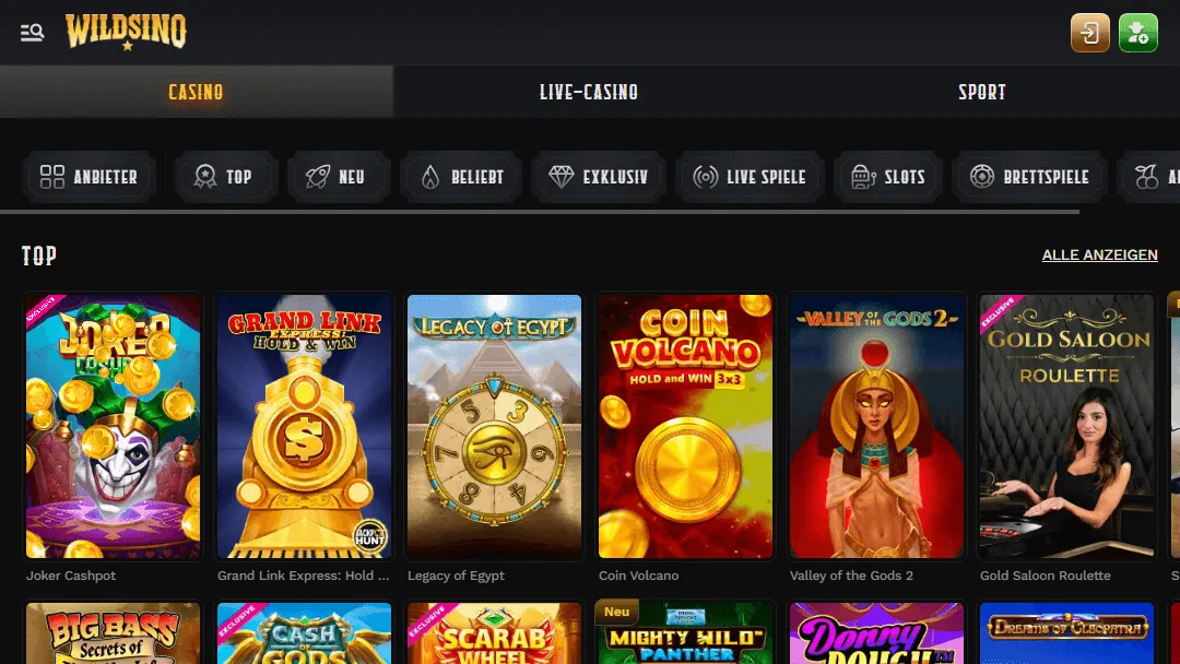 Vorschau auf die Top-Spiele im Online-Casino