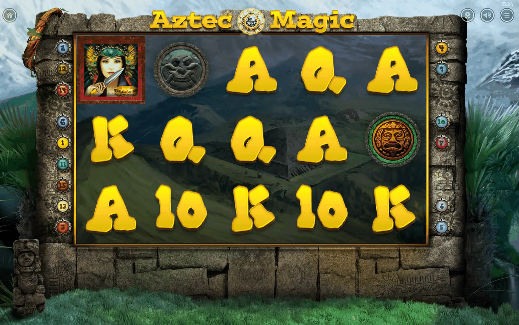 Aztec Magic Slot-Walzen und -Reihen von BGaming